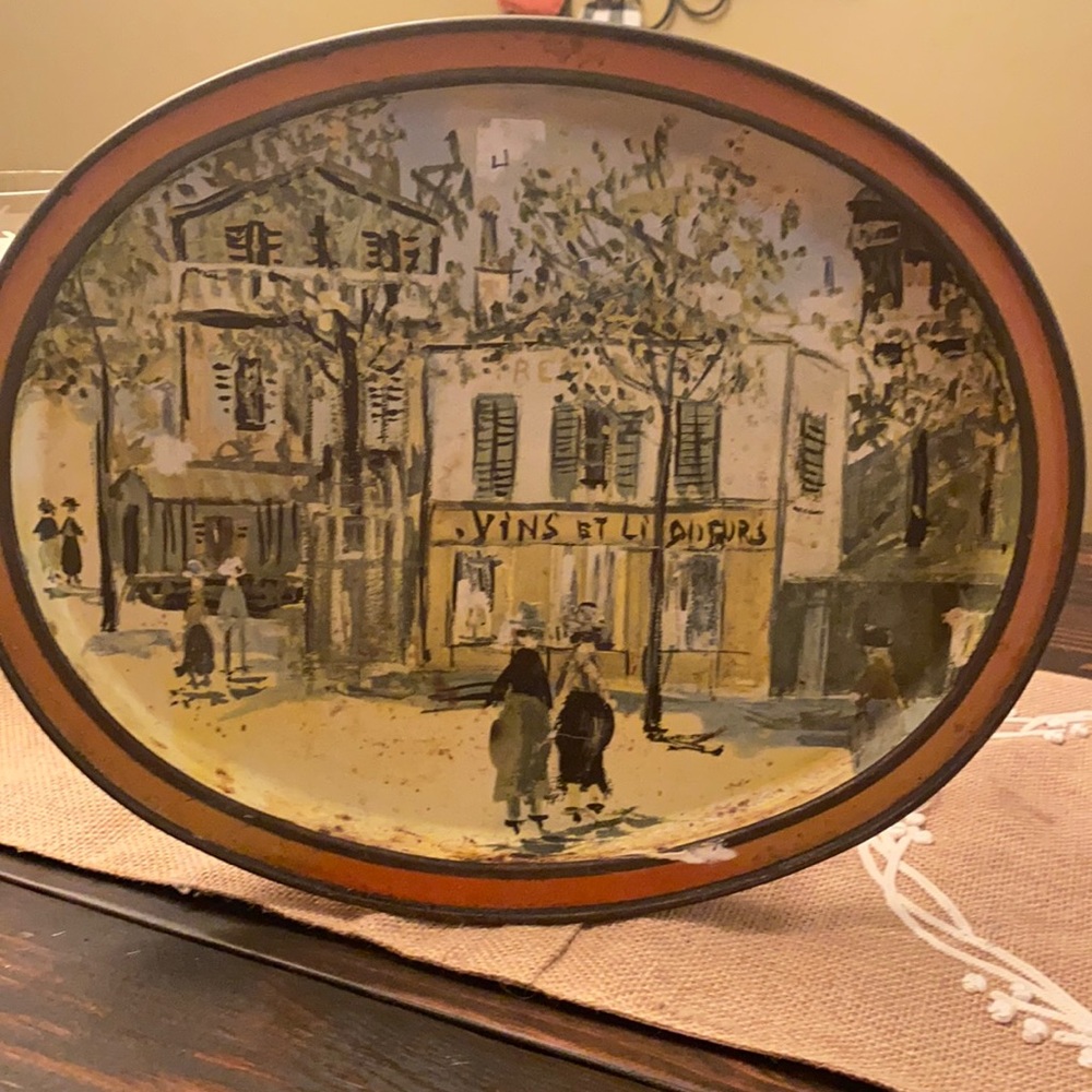 Antique Tray “Petit Cafe” 1883-1955